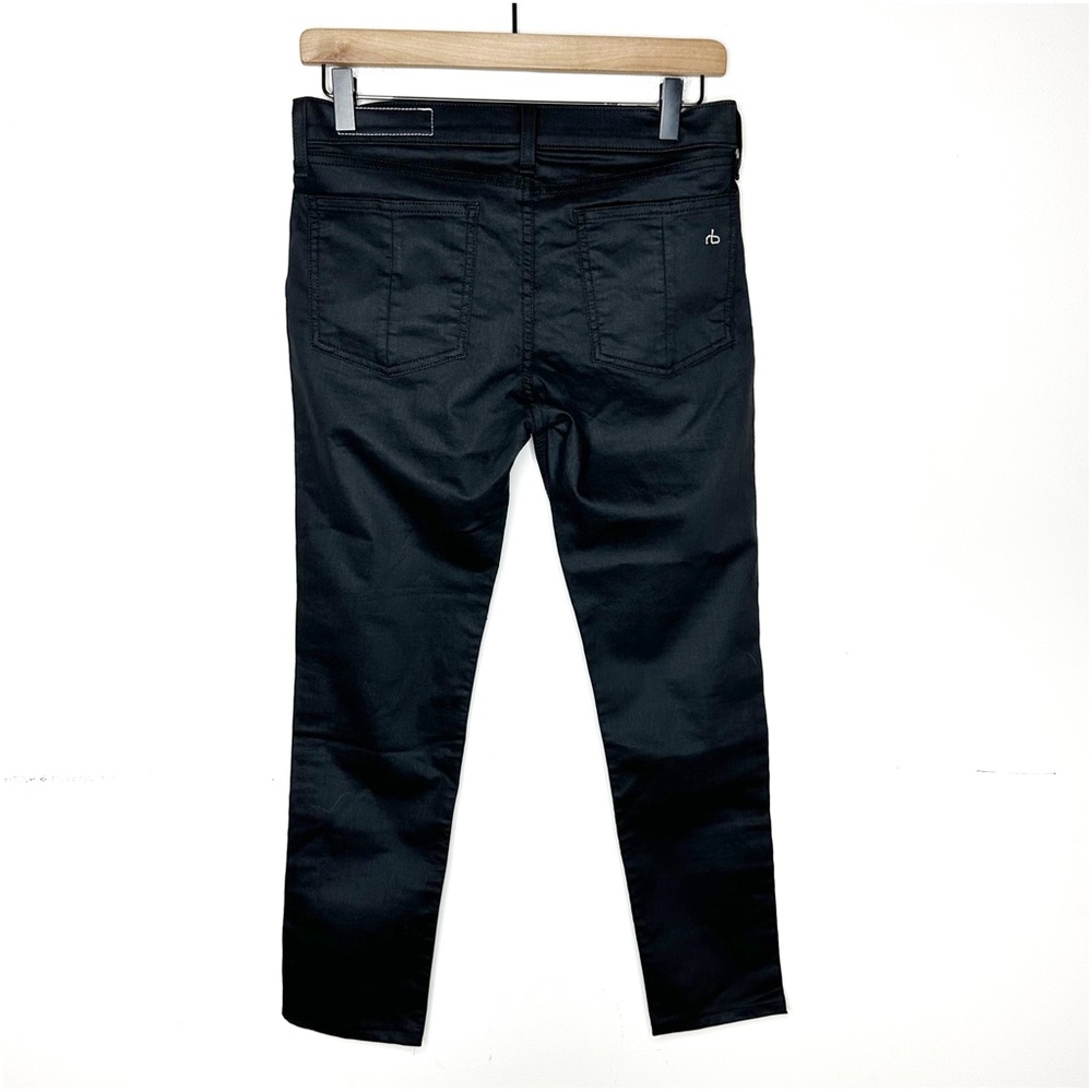 RAG & BONE shoreditch Size 28 Women's Cotton Blend Black coated Denim Jeans - Picture 3 of 11
